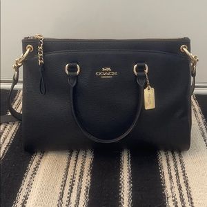 New Coach Pebbled Leather Handbag